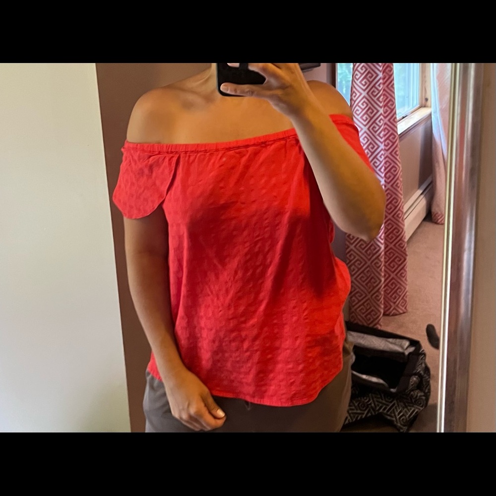 Jcrew off the shoulder top